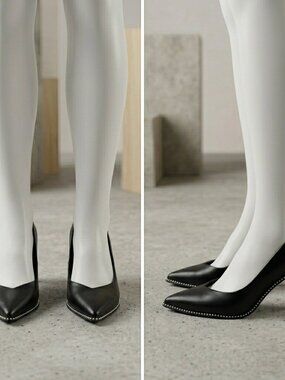 Bar III Womens Binsa Ball Chain Pumps Black Fume Size 8M